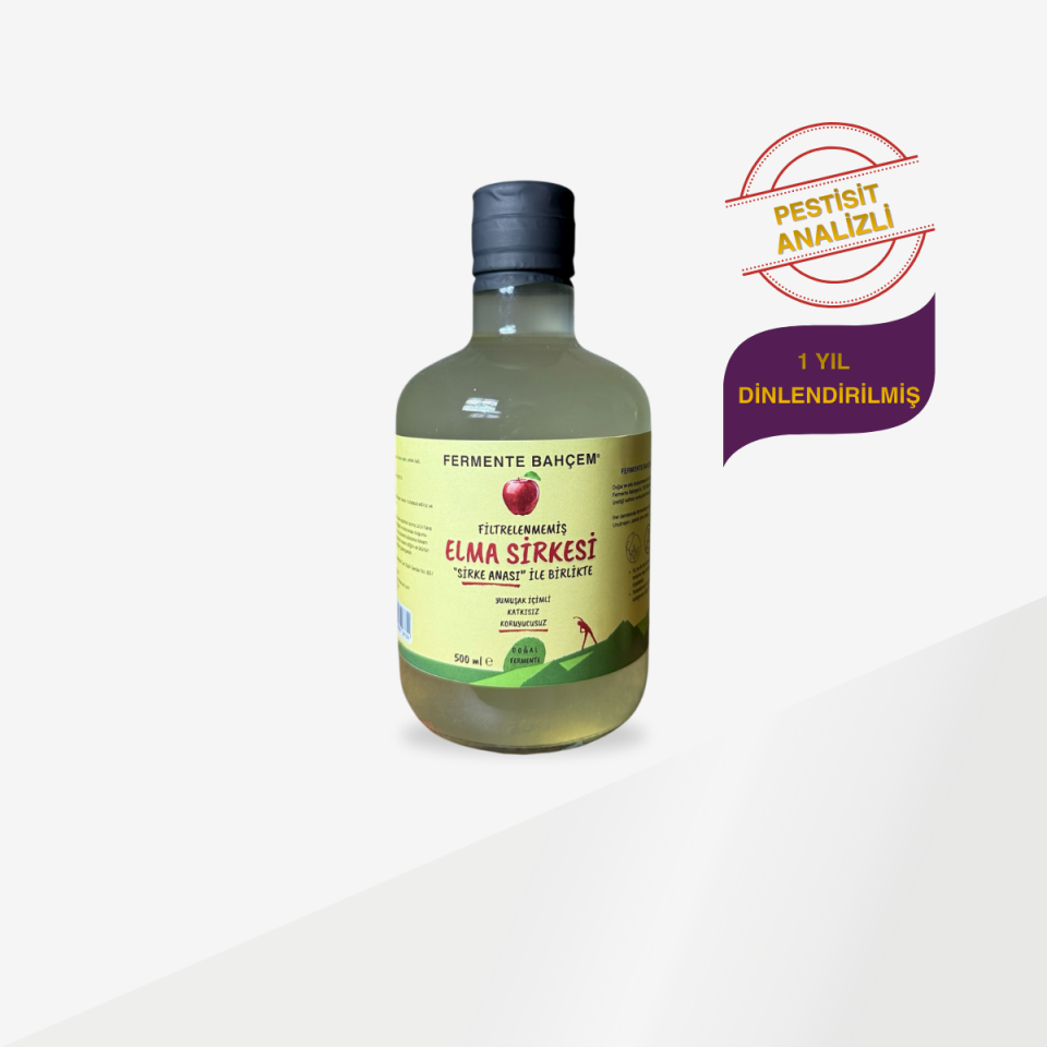 Doğal Elma Sirkesi 500 ml (PESTİSİT ANALİZLİ)