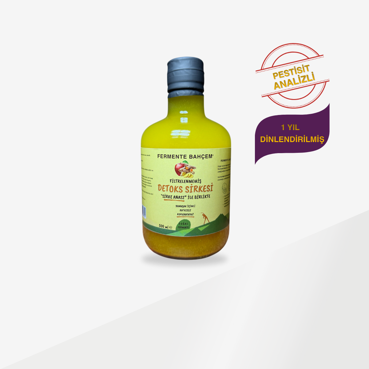 Doğal Detoks Sirkesi 500 ml (PESTİSİT ANALİZLİ)