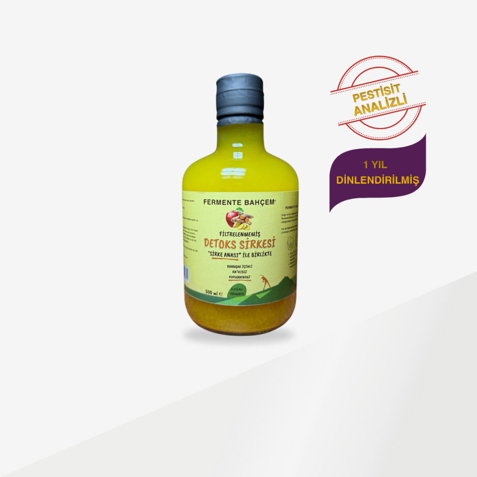 Doğal Detoks Sirkesi 500 ml (PESTİSİT ANALİZLİ)