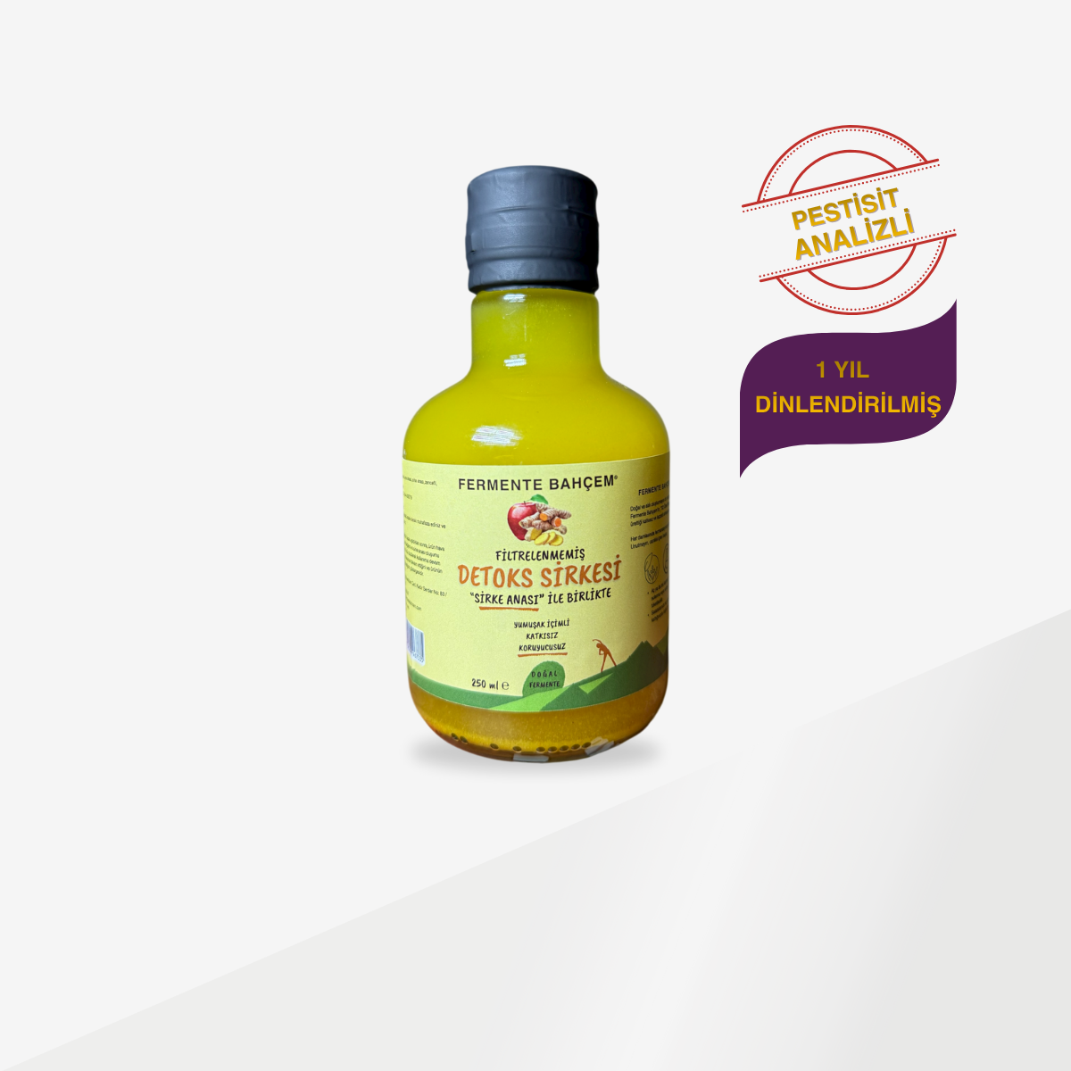 Doğal Detoks Sirkesi 250 ml (PESTİSİT ANALİZLİ)