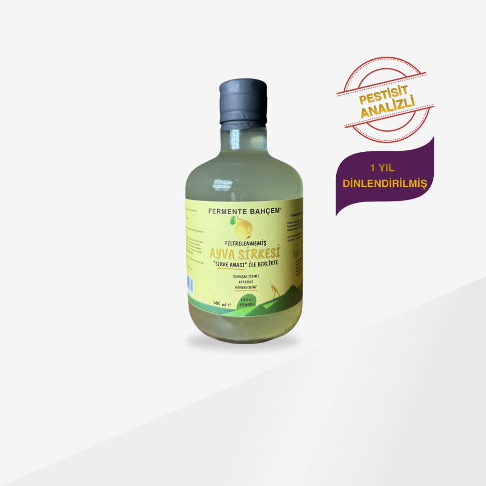 Doğal Ayva Sirkesi 500 ml (PESTİSİT ANALİZLİ)