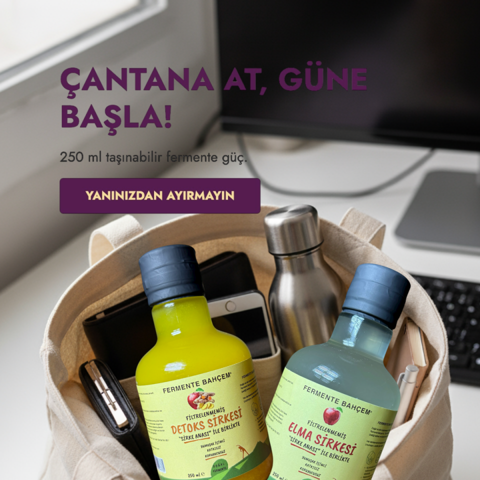 Fermente Başlangıç Seti ( ELMA SİRKESİ 250 ml, DETOKS SİRKESİ 250 ml)