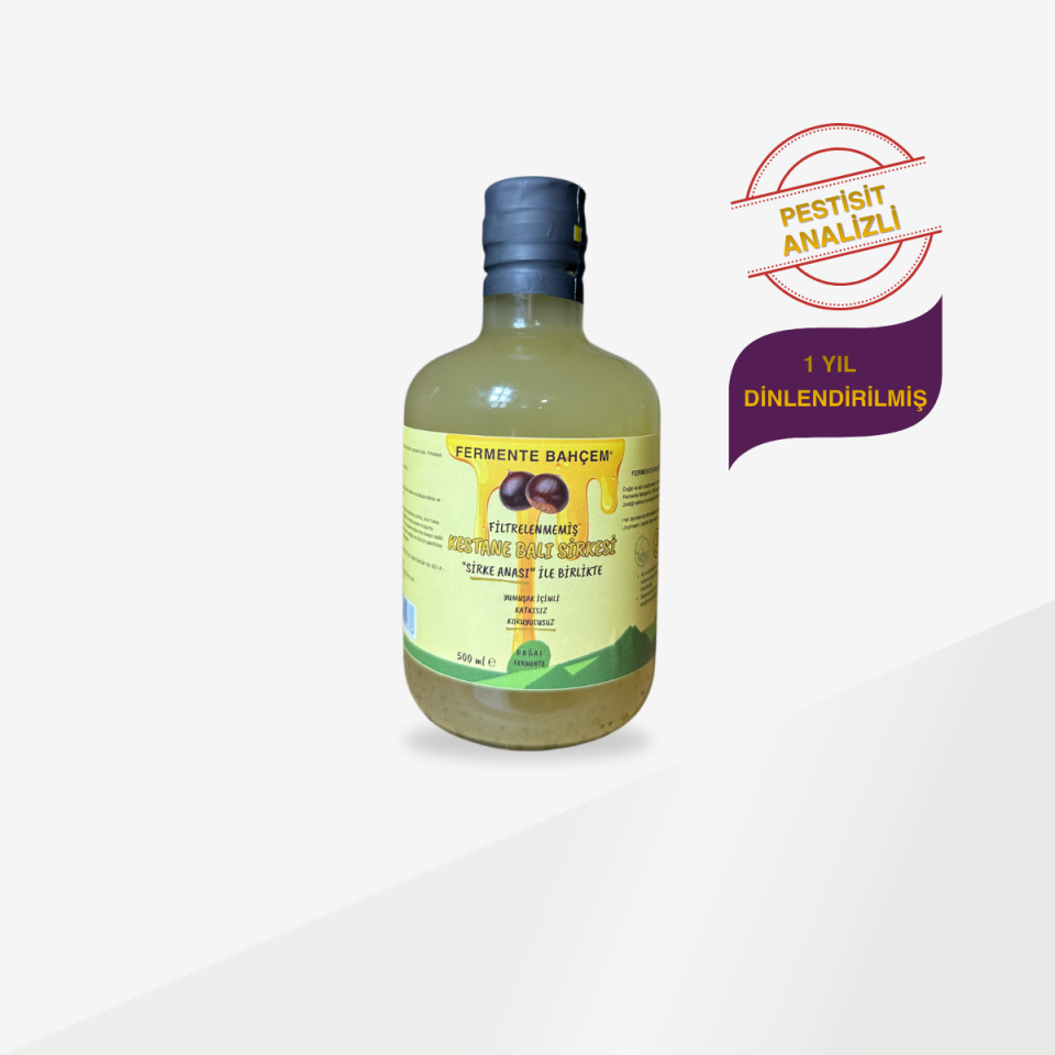 Doğal Kestane Balı Sirkesi 500 ml (PESTİSİT ANALİZLİ)